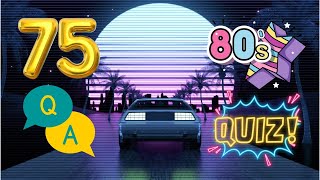 75 Question & Answer 80s Trivia Game - Perfect for Game Night!