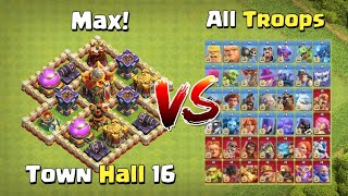 TH-5 But TH-16 Max! Vs All Max Troops | Clash Of Clans