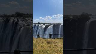 Happily chasing waterfalls🥰 #travel #adventure #africa #waterfall #victoriafalls