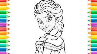 How To Draw Cute | Elsa | Frozen | ice queen | Drawing Tutorial