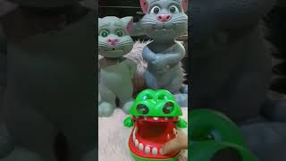 crocodile dentist with talking tom ^^ #shorts #youtubeshorts