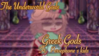 The Underworld Gods // A u b b i e // Greek Gods // ft: Persephone’s children