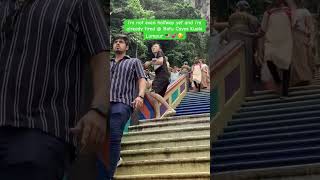 i’m so scared climbing 🇲🇾 Batu Caves 🥳 love it 💕😘🥰