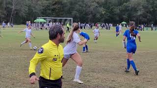 Isabel assist to Kadence, 4-nil final!  10/29/22