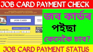 Job Card Payment Status check from Online and Job card beneficiary details check 2022 .