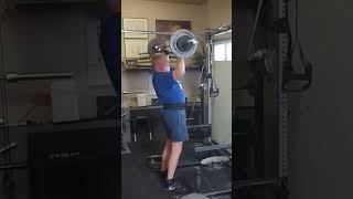 110 lb X5 push press at 58 years old