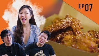 Hot Guys Ep7 - Double Freaking Hot Chicken from Korea! Ft. Josephine