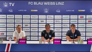 Pressekonferenz vor FC Blau-Weiß Linz vs. SK Rapid