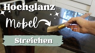 MÖBELMAKEOVER DIY 2 Methoden Hochglanz-Möbel streichen