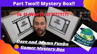 Funko Pop Gamer Mystery Box! Part two of Dave and Adam's Gamer and Pop Culture Mystery Boxes!!