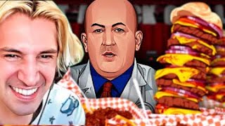 The Unhealthiest Restaurant In America | xQc Reacts to SunnyV2