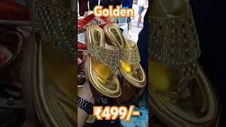 Golden heel chappal for women's from meesho 🔥