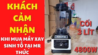 Máy Xay Sinh Tố Công Nghiệp NIKITO 4800W CHÍNH HÃNG Và Máy Xay Sinh Tố PROMIX Máy Nào TỐT HƠN?