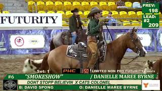 SMOKESHOW DANIELLE BYRNE 2024 LTD NON PRO FUTURITY CHAMPIONS NCHA AUSTRALIA 4CYTE FUTURITY