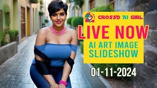 🔴 Live Now: Fashion Photography AI Art Image Slideshow | Model Look book #live #virtualinfluencer