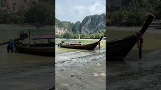 #railay #railaybeach #thailand #thingstodoinkrabi #thailandtravel #longtailboat #boats #krabi