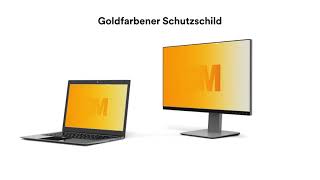 Produkpräsentation des goldenen Blickschutzfilters