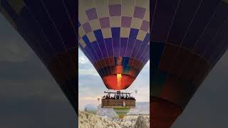 Inside a hot air balloon in Turkey, Cappadocia #kapadokya