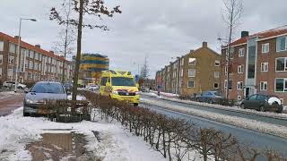 A1 Otaris CR Ambulance 02-143 Leeuwarden met spoed naar het MCL vanaf een reanimatie