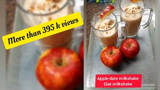 Apple Dates Milkshake  |  Diet Milkshake  |  Kids Milkshake #shortvideo #short