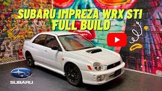 Building Tamiya 1/24 Subaru Impreza Wrx Sti Scale Model - Full Build Step by Step - ASMR