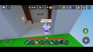 trying to make friends in Roblox Bedwars