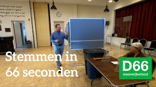 Stemmen in 66 seconden