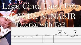 MAWI & M.NASIR - Lagu Cinta Lagu Jiwa - Guitar Intro & Solo Tutorial with TAB