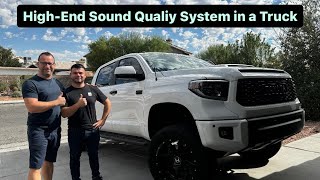 High-End Audio System in Toyota Tundra - Mundorf, Steg, Focal, JL Audio, Audison, Helix