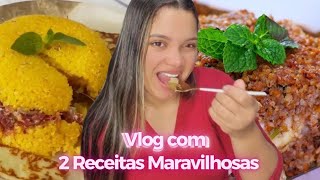 Vlog dos últimos acontecimentos + receitas de Cuscuz recheado | Kibe de forno recheado | Rotina