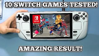 10 Game Switch Test Dalam Steam Deck! King Of Emulation? - Steam Deck Yuzu Performance + FPS Test