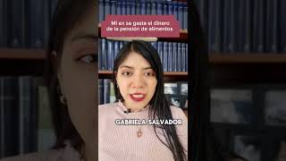 ¿Que hago si mi ex no emplea la pension en mi hijo? #PensionDeAlimentos #GabrielaSalvador #abogada