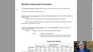 Modeling Multiple Independent Variables