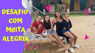 DESAFIO NA ÁREA DA PISCINA COM MINHAS AMIGAS SE DIVERTIDO