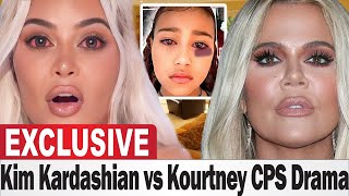 Kim K Furious After Kourtney's CPS Complaint Accuses Her of Neglect