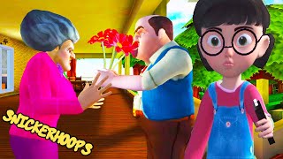 Snickerhoops RUINS the SCARY TEACHER'S DATE with her BOYFRIEND | Games to Play | Sparklies Gaming