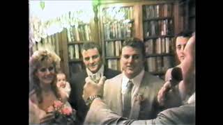 Footage of Davey Boy Smith and Diana Hart's wedding day