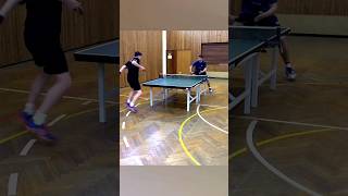 Here's what happens when an amateur tries his best serve on a pro 😅🏓 #shorts #tabletennis