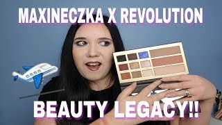 MAXINECZKA X REVOLUTION BEAUTY LEGACY TRAVEL PALETTE!!!