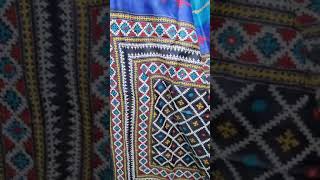 Dyed Tassure and Kutch work.