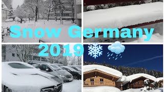 German Snow 2019/Extreme Weather 2019#Snowfall In Germany