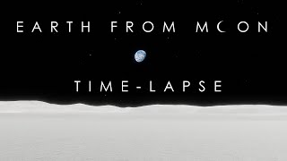 Earth's View from the Moon in Timelapse (Simulation)