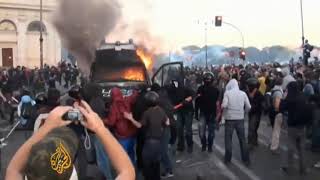 Rome 'Occupy' protest turns violent