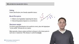 8 1 Maximum Margin Classifiers | Machine Learning