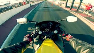 1/8 Mile drag CBR600F4i vs CBR600RR