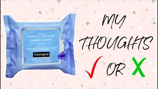 Neutrogena Makeup Remover Cleansing Towelettes & Face Wipes Review