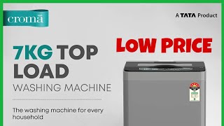 Croma washing machine 7kg  Topload full review with Timeing