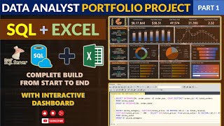 SQL & Excel Portfolio Project | Data Analyst Portfolio Project | Excel Project |For Beginners Part 1