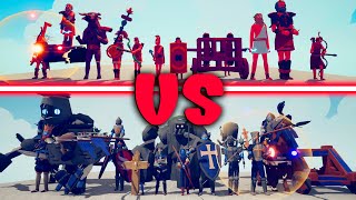 MEGA MEDIEVAL TEAM vs MEGA ANCIENT TEAM- Totally Accurate Battle Simulator TABS