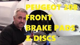 Peugeot 208 Front Brake Pads & Discs (Rotors)